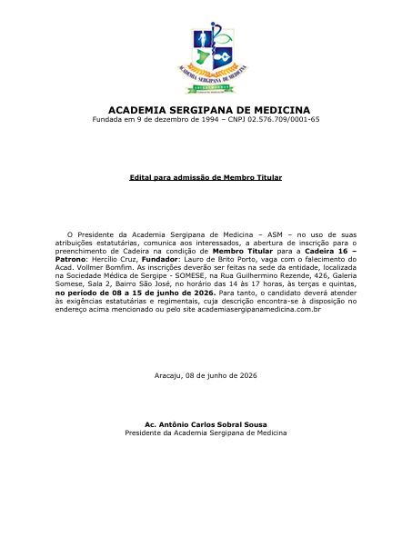 Edital Eleições 2026